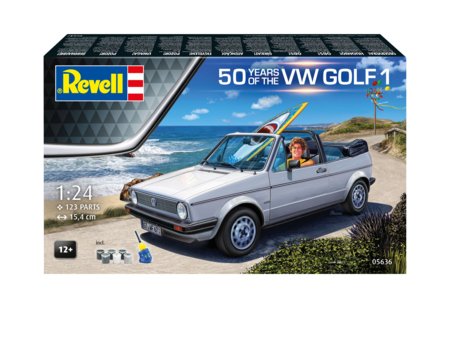REVELL auto modelis 50 Years of the VW Golf 1, 05636 