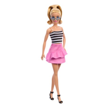 BARBIE Fashionistas lelle melnbaltā topiņā, HRH11 