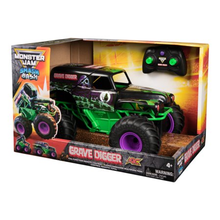 MONSTER JAM RC bezceļu transportlīdzeklis Smash & Bash Grave Digger, 6072500 