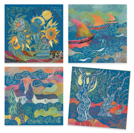 DJECO radošais komplekts The South Inspired by Vincent Van Gogh, DJ09378 