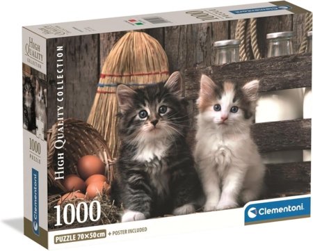 CLEMENTONI puzle Lovely Kittens, 1000 gab., 39943 