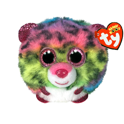 TY Beanie Balls leopards pufīgs DOTTY daudzkrāsnais, TY42519 TY42519