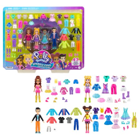 POLLY POCKET lelle ar apģērbiem un aksesuāriem, HKW10 