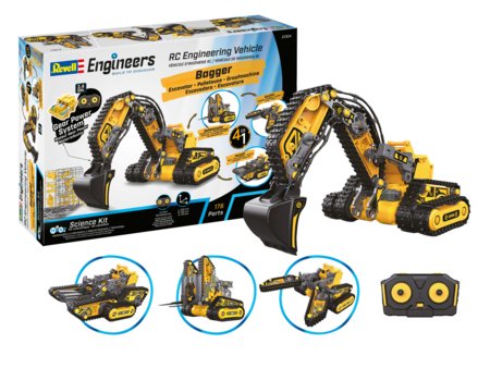 REVELL RC konstruktors Engineering Vehicle 4in1, 21304 