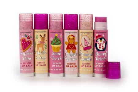 SIMPLE PLEASURES Lip Balm set Santa Claus 6pcs., Y80395-33194 