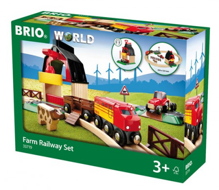 BRIO Fermas dzelzceļa komplekts, 33719 33719
