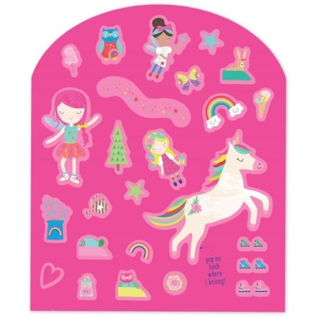 FLOSS AND ROCK Komplekts ar atkārtoti lietojamām uzlīmēm, Varavīksnes feja, 48P6036 