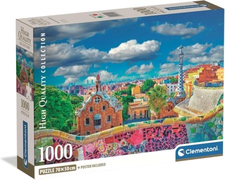 CLEMENTONI puzle Park Güell, Barcelona, 1000 gab., 39954 