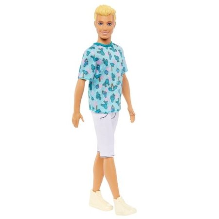 BARBIE Ken Fashionistas lelle ar zilu t-kreklu, HJT10 HJT10