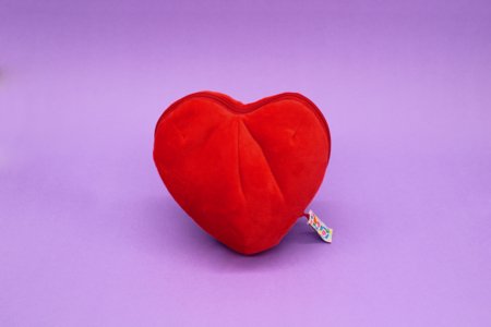 FLIPETZ plīša rotaļlieta - roze sirdī, Poppy red, 80400 