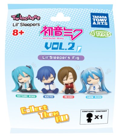 TWINCHEES Hatsune Miku figūriņa Lil' Sleepers, Wave 2, sortiments., M806414 