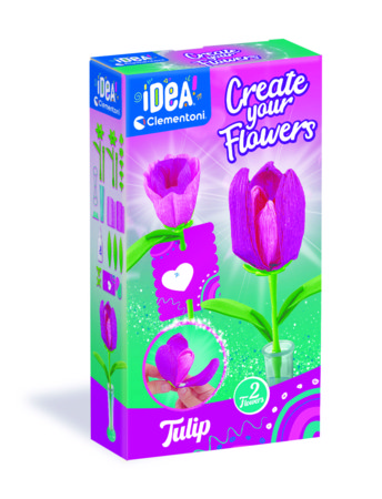 CLEMENTONI IDEA ziedu veidošanas komplekts, Tulpe, 18878 