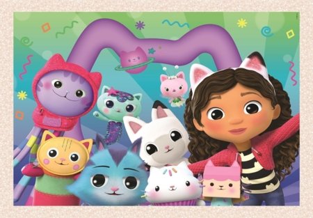 CLEMENTONI GABBY'S DOLLHOUSE puzle, 4in1, 21752 