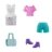 POLLY POCKET lelle  - modes komplekts mazais, HNF50 HNF50