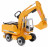 BRUDER MAN TGA Smagā celtniecības mašīna un Liebherr ekskavators, 2751 2751