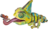 MAKEBUG 3D papīra puzle Chameleon, MB-D-0050 