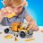 MEGA CONSTRUX HOT WHEELS monster truck vilcējs ar mašīna, GYG66 GYG66