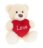 KEEL TOYS plīša lācis ar sirdi 20cm., SV3485 