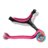 GLOBBER skrejritenis Go Up Active Lights, neona rozā, 744-110 