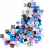 41803 LEGO® DOTS DOTS papildinājumi — 8. sērija: spīguļi un mirdzums 41803