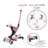 GLOBBER skrejritenis Go Up Deluxe Lights 360°, pasteļrozā, 699-310 