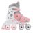 GLOBBER skrituļslidas Learning Skates 2 in 1, izmērs 30–33, pasteļrozā, 783-210 