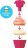 SKIP HOP komplekts Zoo sort and stack Cupcakes, 9H012810 9H012810