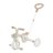 GLOBBER mācību trīsritenis Learning Trike 3in1 Plus, kokosriekstu, 738-466 