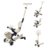 GLOBBER skrejritenis Go Up Baby Lights 360 °, brūns, 844-466 