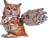 MAKEBUG 3D papīra puzle Great Horned Owl, MB-D-0059 