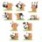 PANDA ROLL figurina Fruit Tree Climbing, sortiments, 23CB496GG36 
