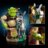 72423 LEGO® Šreks: Šreks, Ēzelītis un Runcis zābakos 