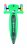 GLOBBER skrejritenis Junior Foldable Light, smaragda zaļš 437-107 437-107