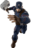 Blokees transformator  Marvel Heros - Champion Class Captain America, 81115 